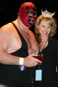 Masked Superstar and Jessica Eddins