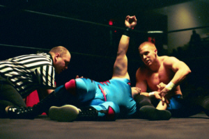 Jason King (on mat) vs. Jason Jones